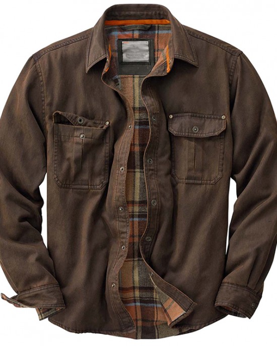 men's work shirt style jacket HF0501-04-04