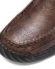 Men Non Slip Soft Sole Casual Leather Hand Sewn Boots