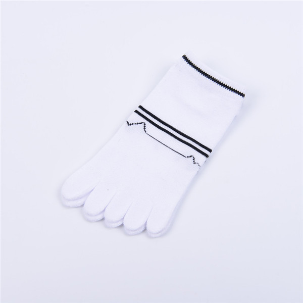 Men Summer Cotton Causal Short Socks Deodorant Sweat Five Toe Socks