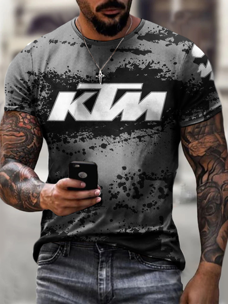 Summer Hot Selling Men's Casual T-shirt Street Fashion Short HF2618-01-03