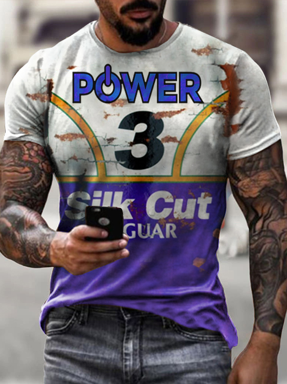 Men's slim round neck T-shirt HF1301-02-04