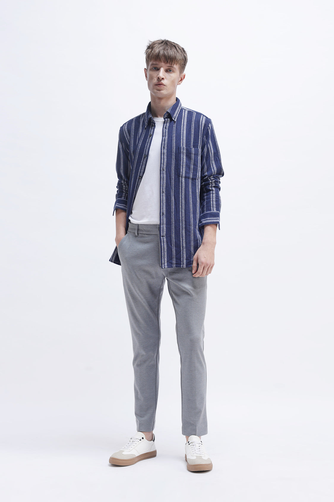 TREASURE STEEL GREY MENS TROUSER