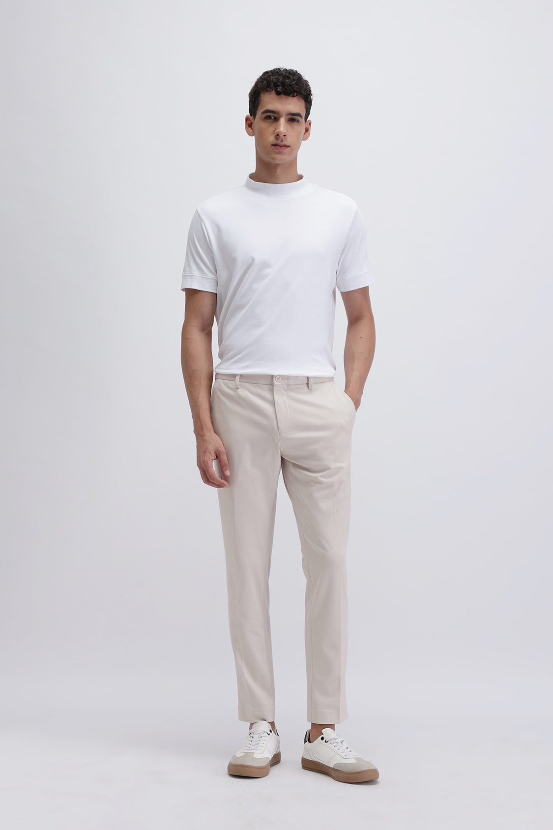 MENS TCT SANDRA LIGHT BEIGE TROUSER