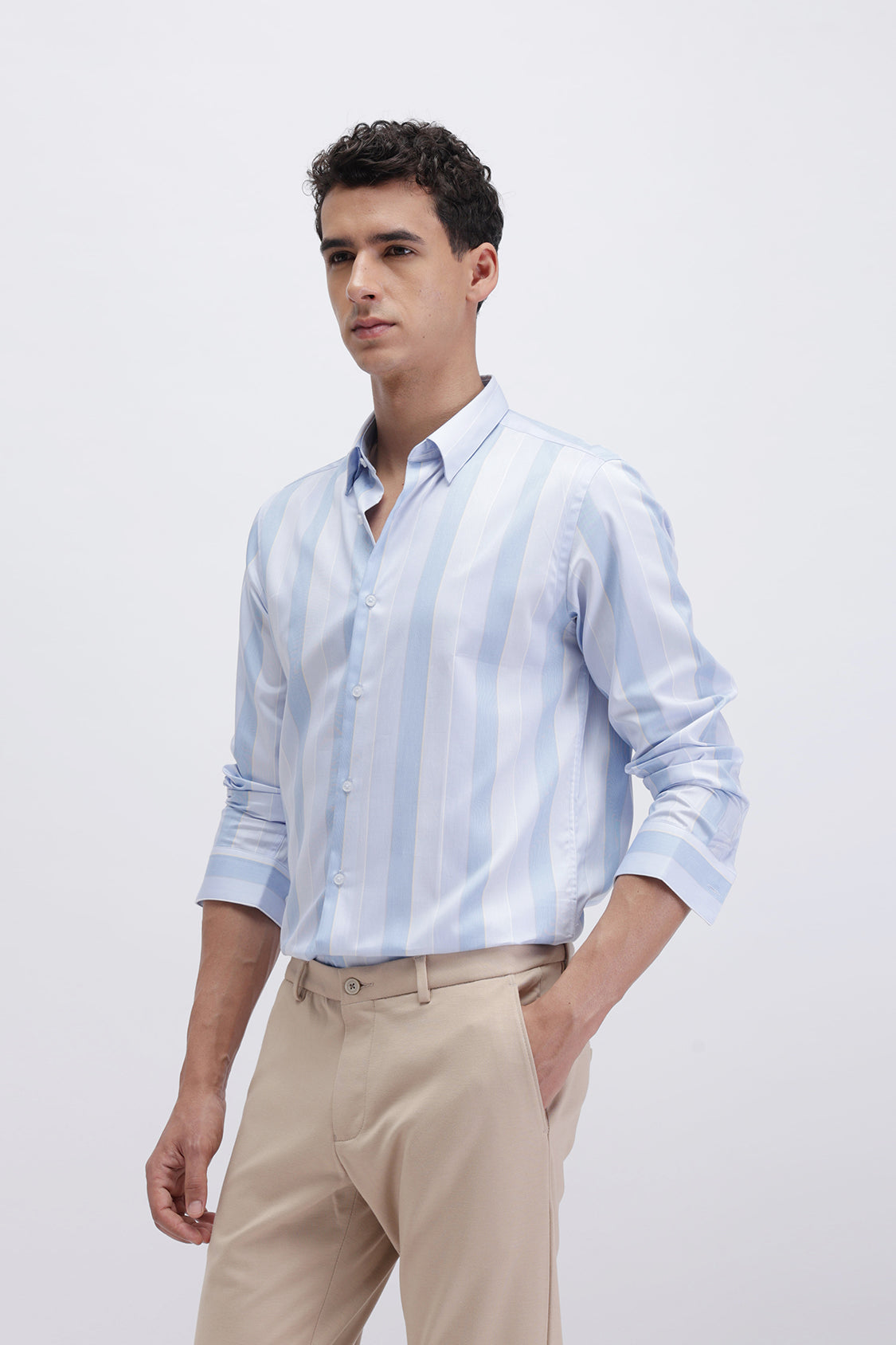 ECHO SKY BLUE STRIPES SHIRT