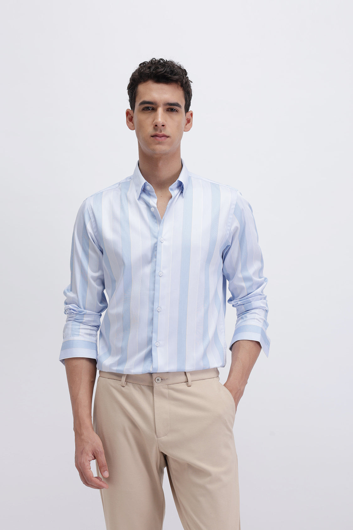 ECHO SKY BLUE STRIPES SHIRT