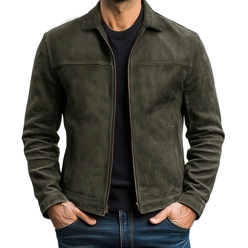【24-hour shipping out】Men's Classic Fashion Zipper PU Leather Jacket 98679789U