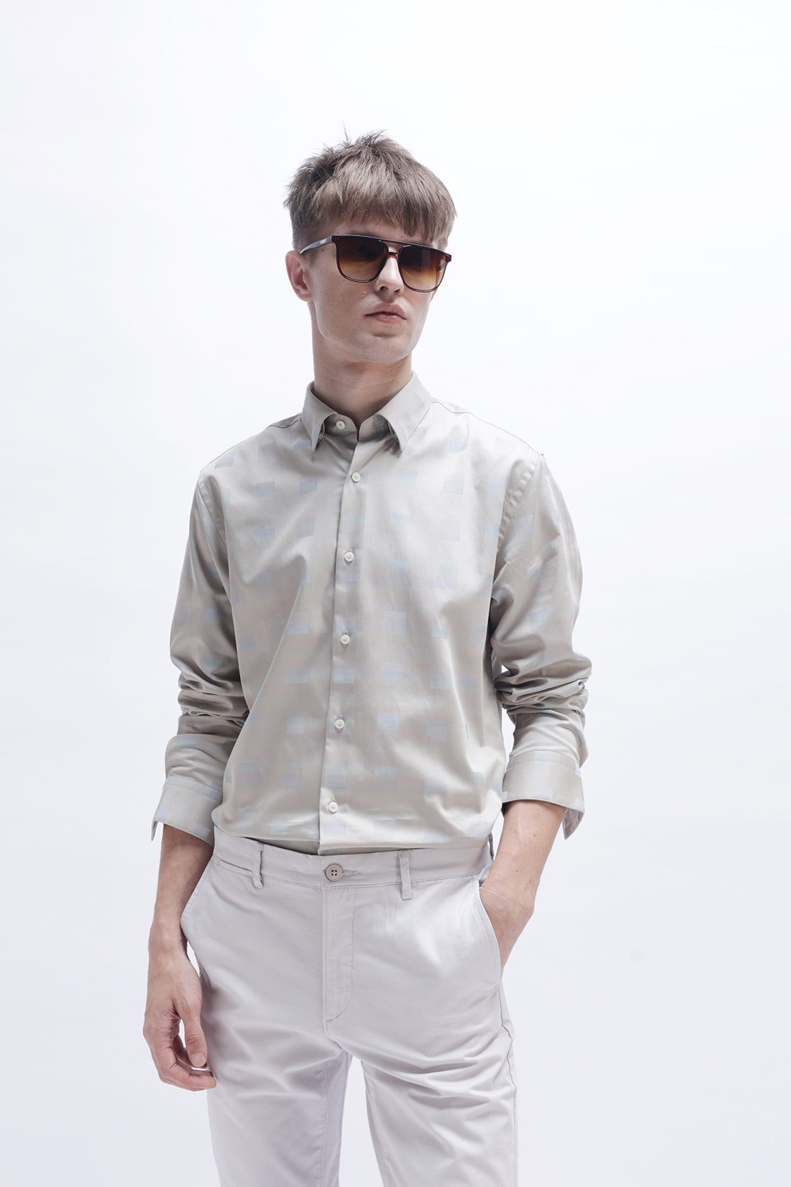 TREVOR LT BEIGE SHIRT