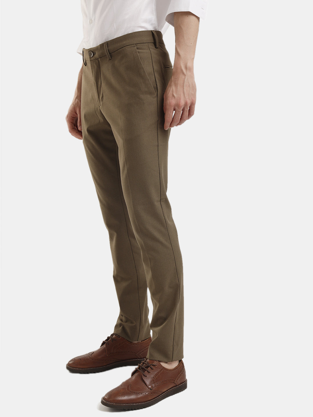 MENS TRAVIS CAMEL MELANGE TROUSER