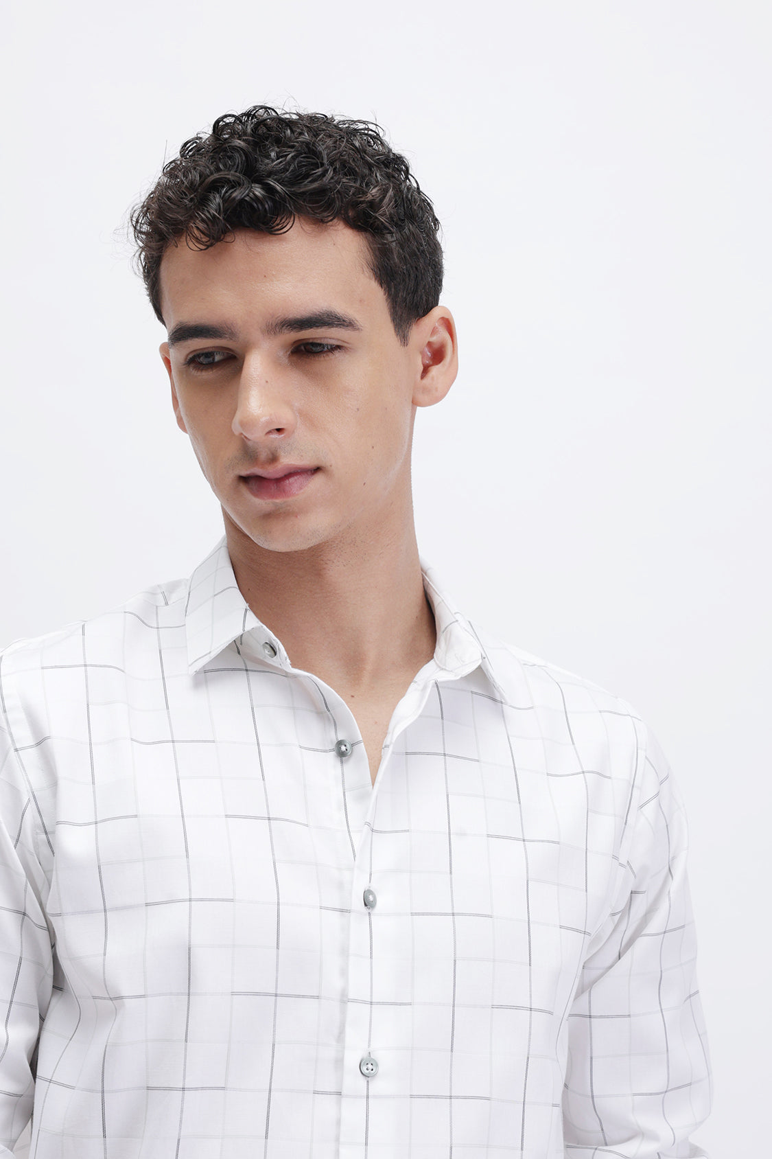 ZYPHER WHITE BLACK STRIPES SHIRT