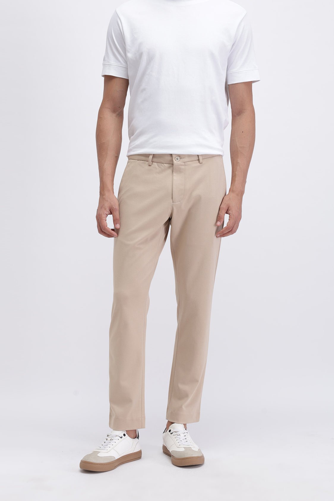 MENS TCT TAELYN BEIGE TROUSER