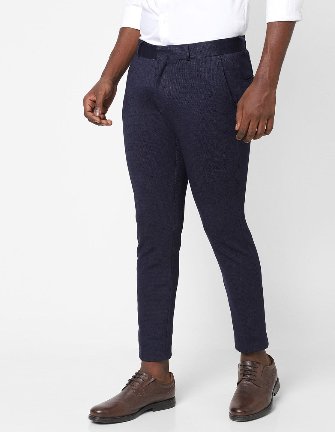 MENS NAVY PIN DOT TROUSER TCT1850