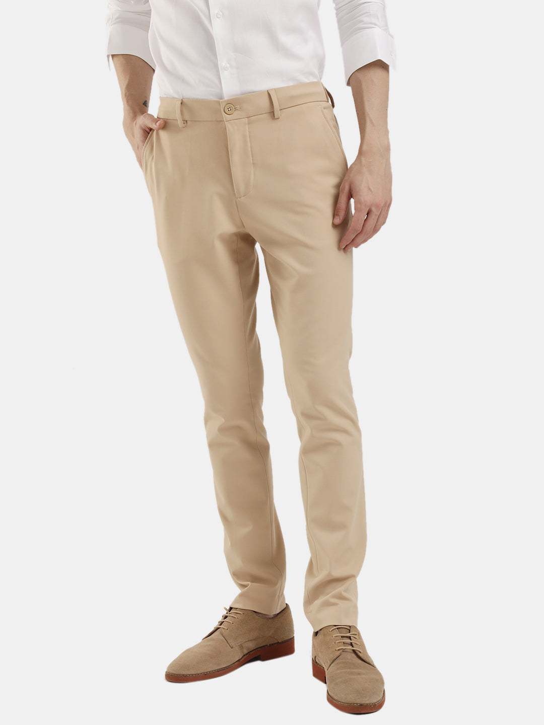 MENS TRAVIS LIGHT BEIGE TROUSER