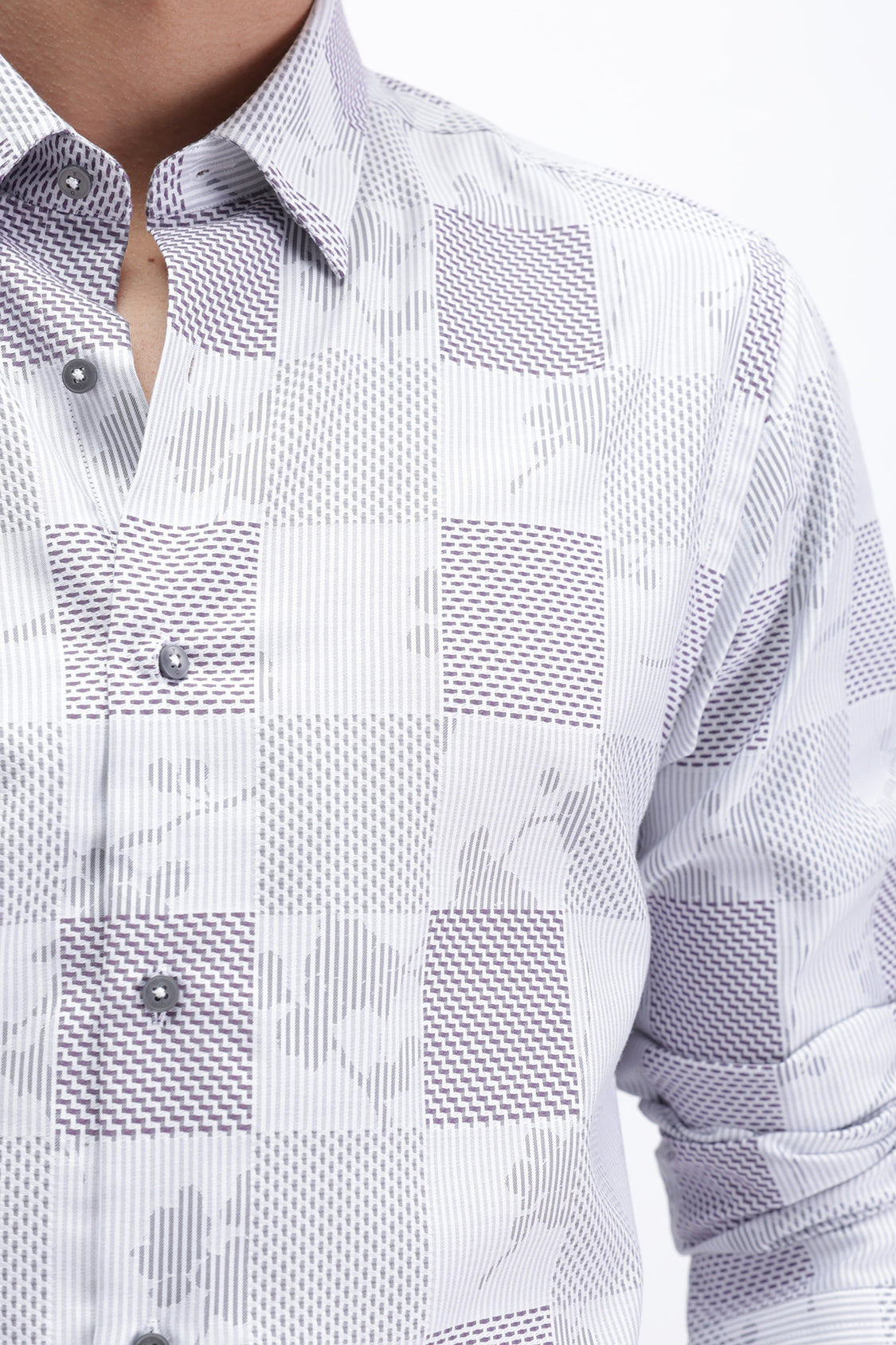 PLUG GREY CHECKS SHIRT