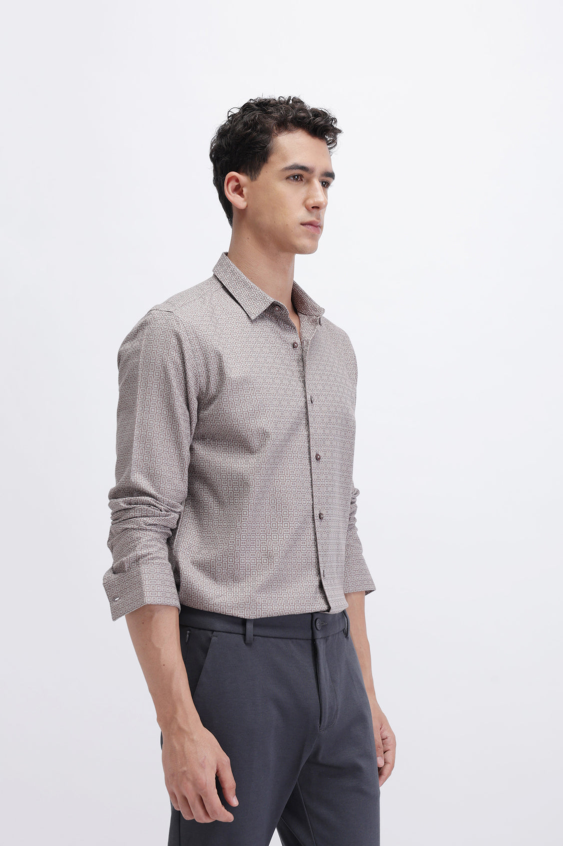 CRYO COGNAC BROWN SHIRT