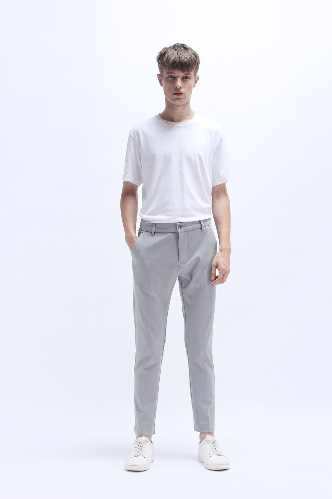 TREASURE SOFT GREY MENS TROUSER