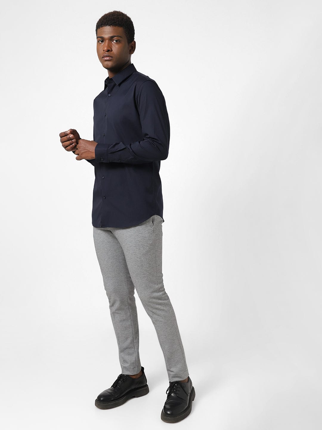 MENS GREY TROUSER TCT46458