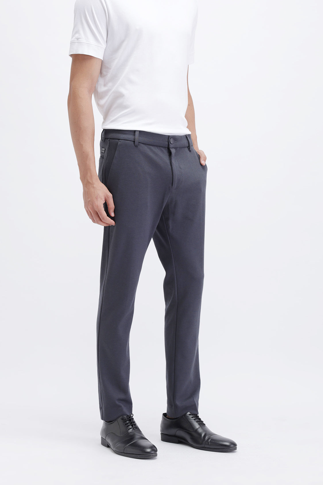 4 WAY STRETCH TROUSER CHARCOAL