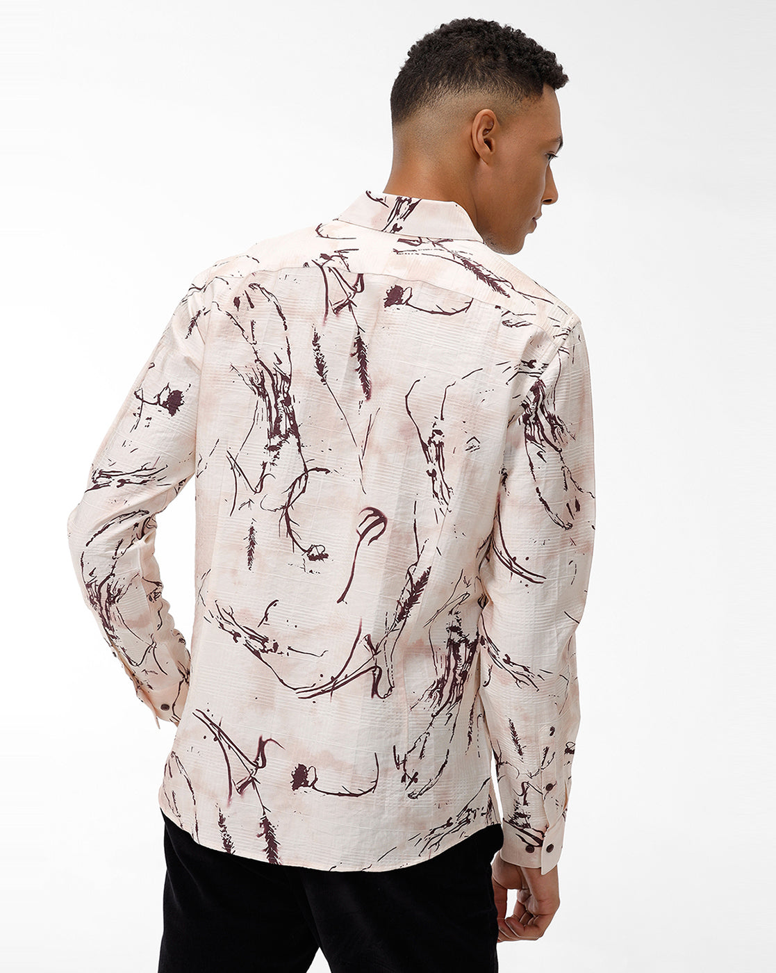 Reindeer Print Casual Shirt