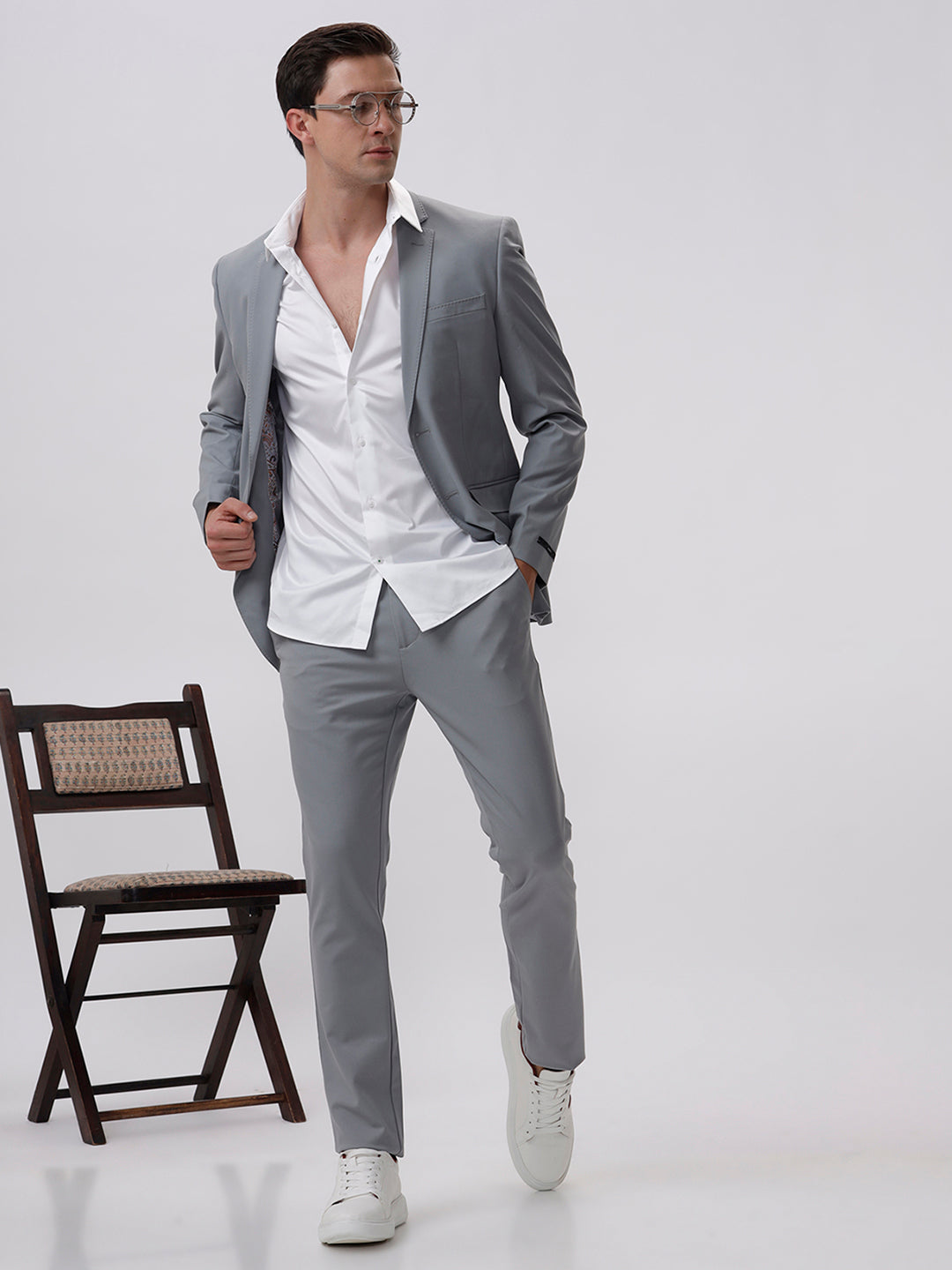 White Solid Cotton Shirt