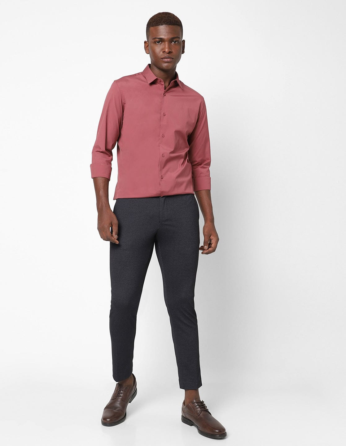 MENS BLACK STRETCH TROUSER TCT46452