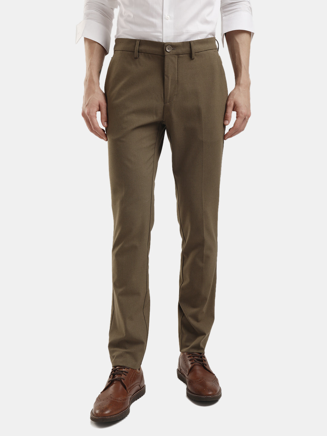 MENS TRAVIS CAMEL MELANGE TROUSER