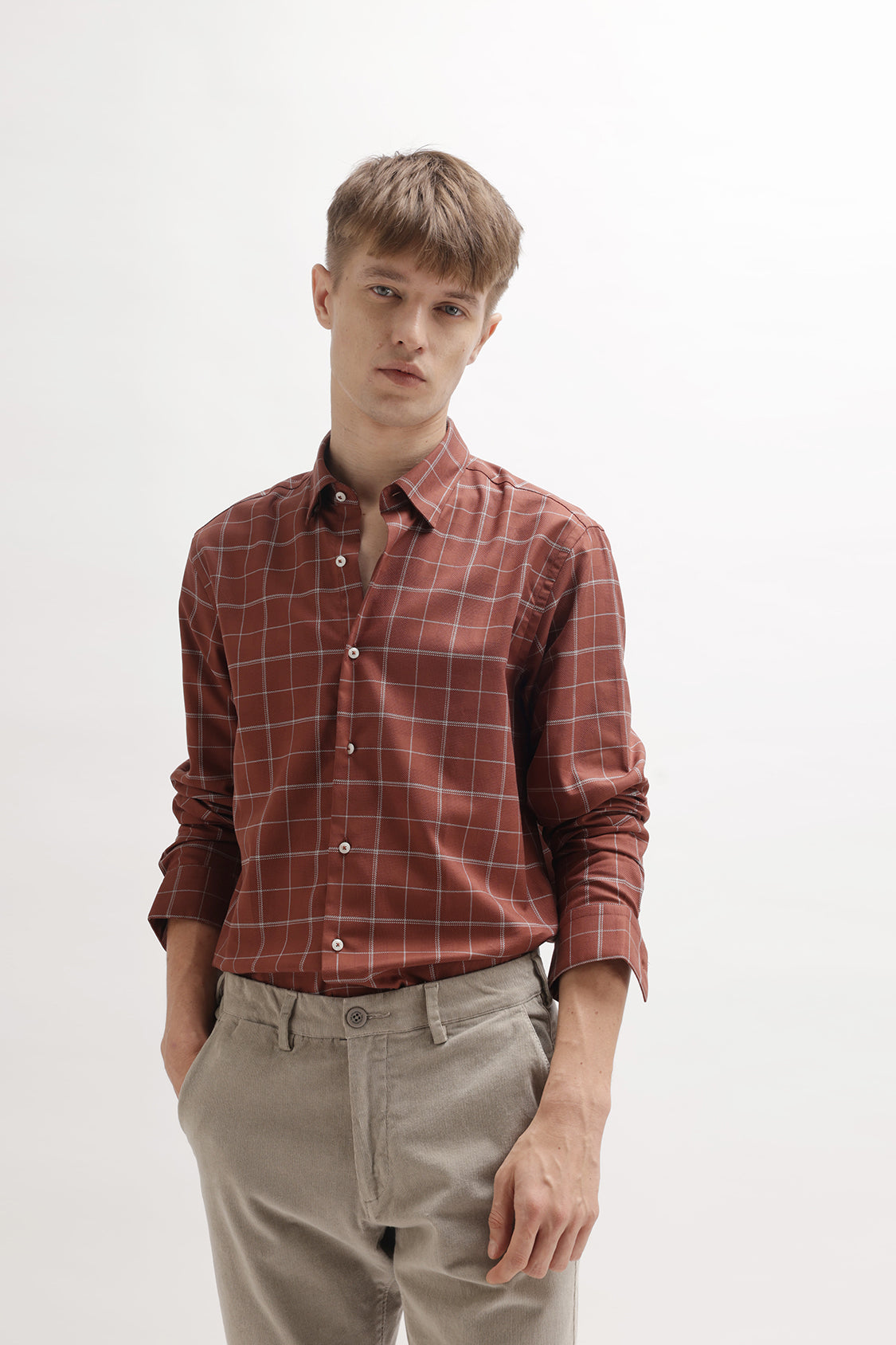 JEWEL BRICK CHECKS SHIRT