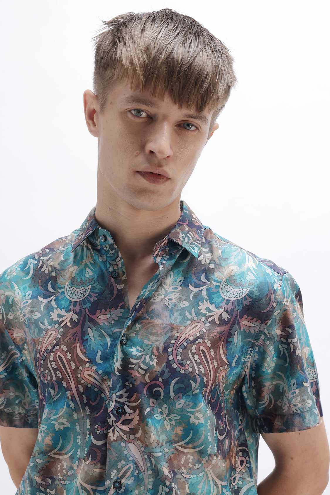 ABSTRACT PAISLEY PRINT SHIRT