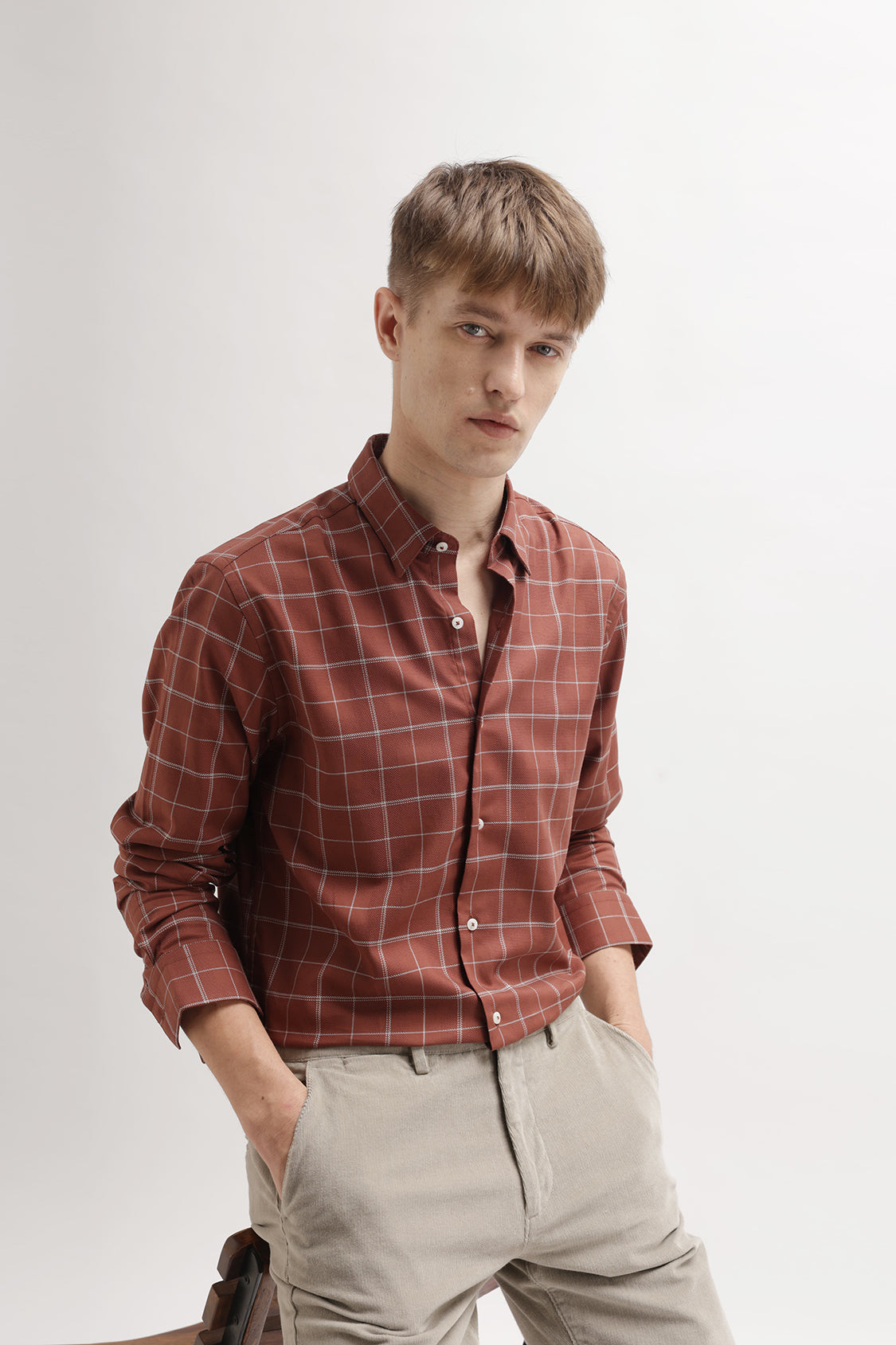 JEWEL BRICK CHECKS SHIRT