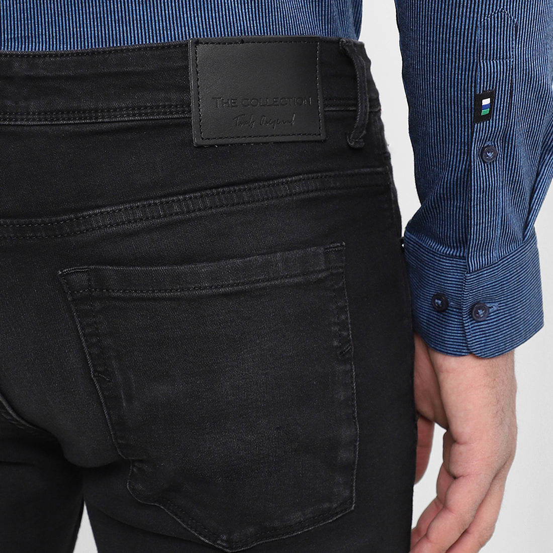 MENS BLACK DENIM TCDN223A