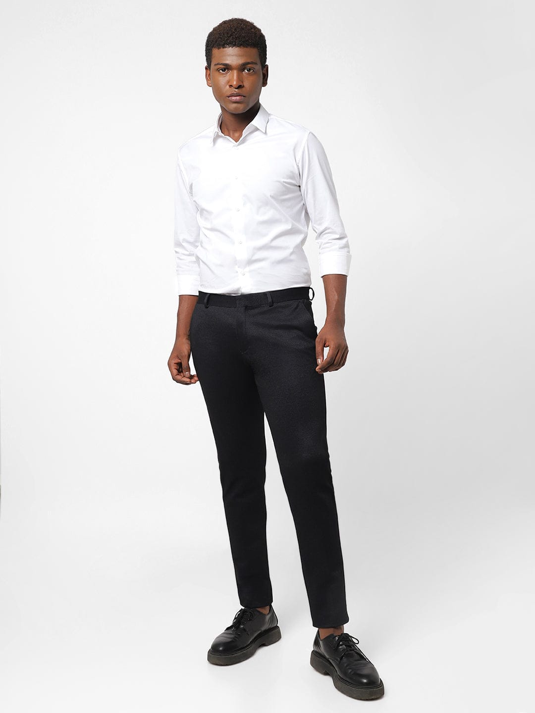 MENS BLACK PIN DOT TROUSER TCT1850