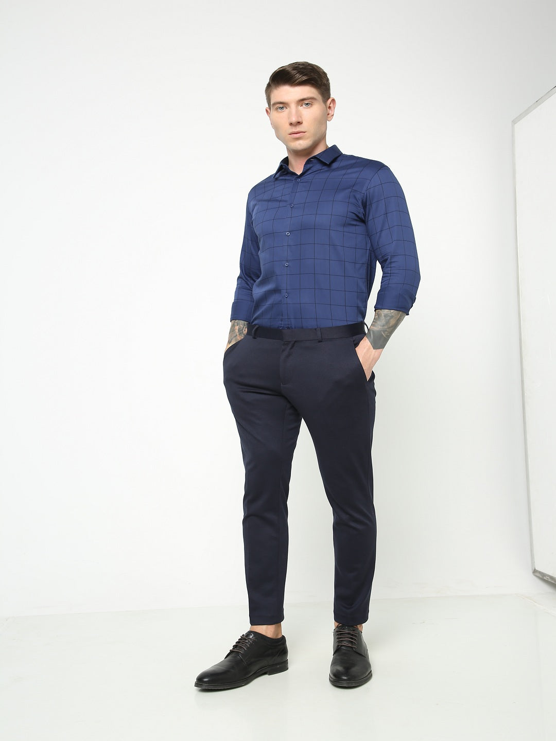 MENS NAVY TROUSER TCT LEWIS