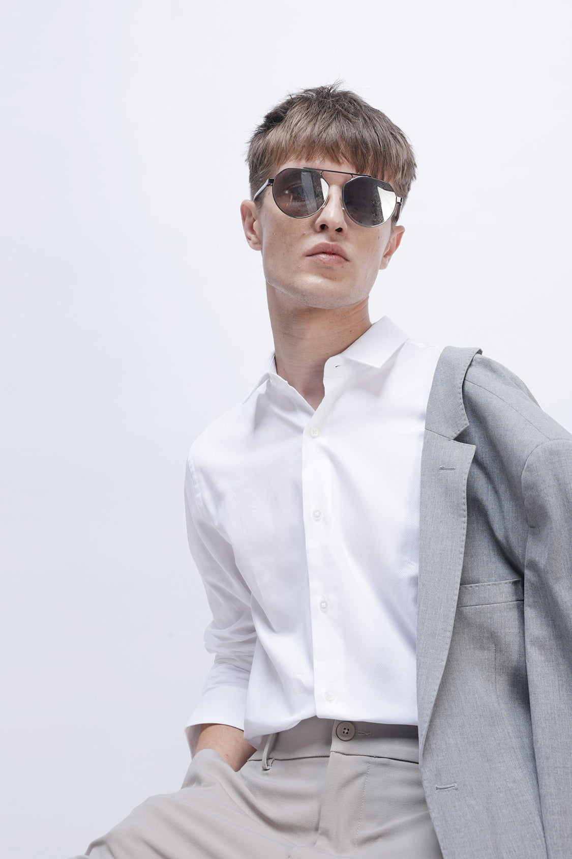 SLIM FIT TEXTURED SHIRT