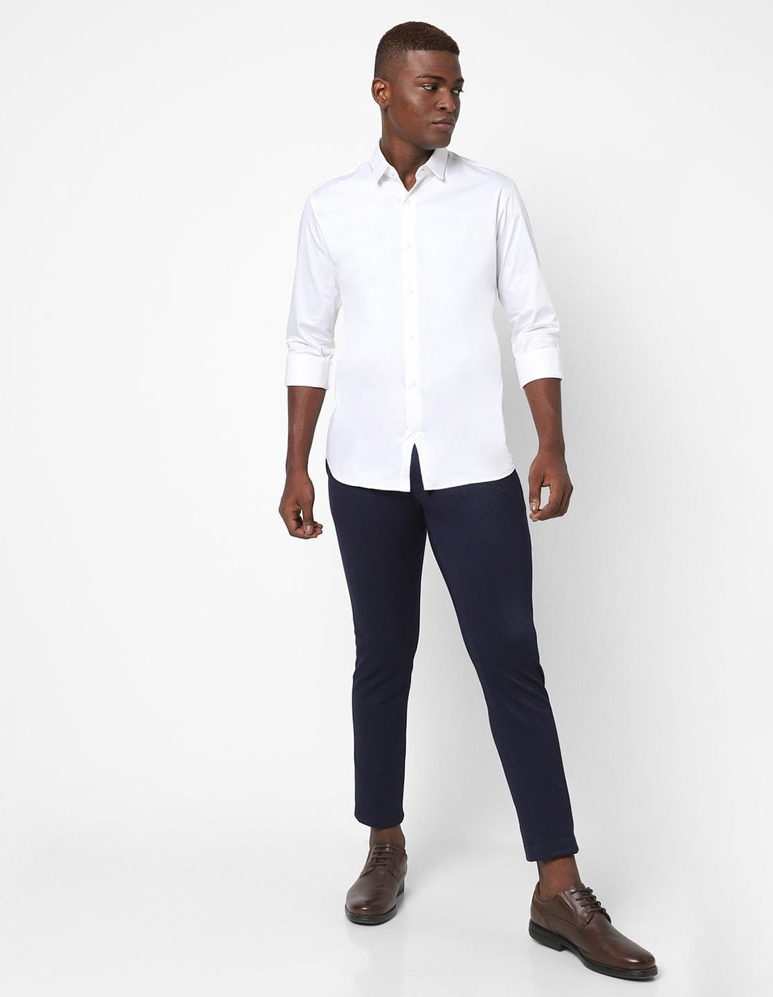 MENS NAVY PIN DOT TROUSER TCT1850