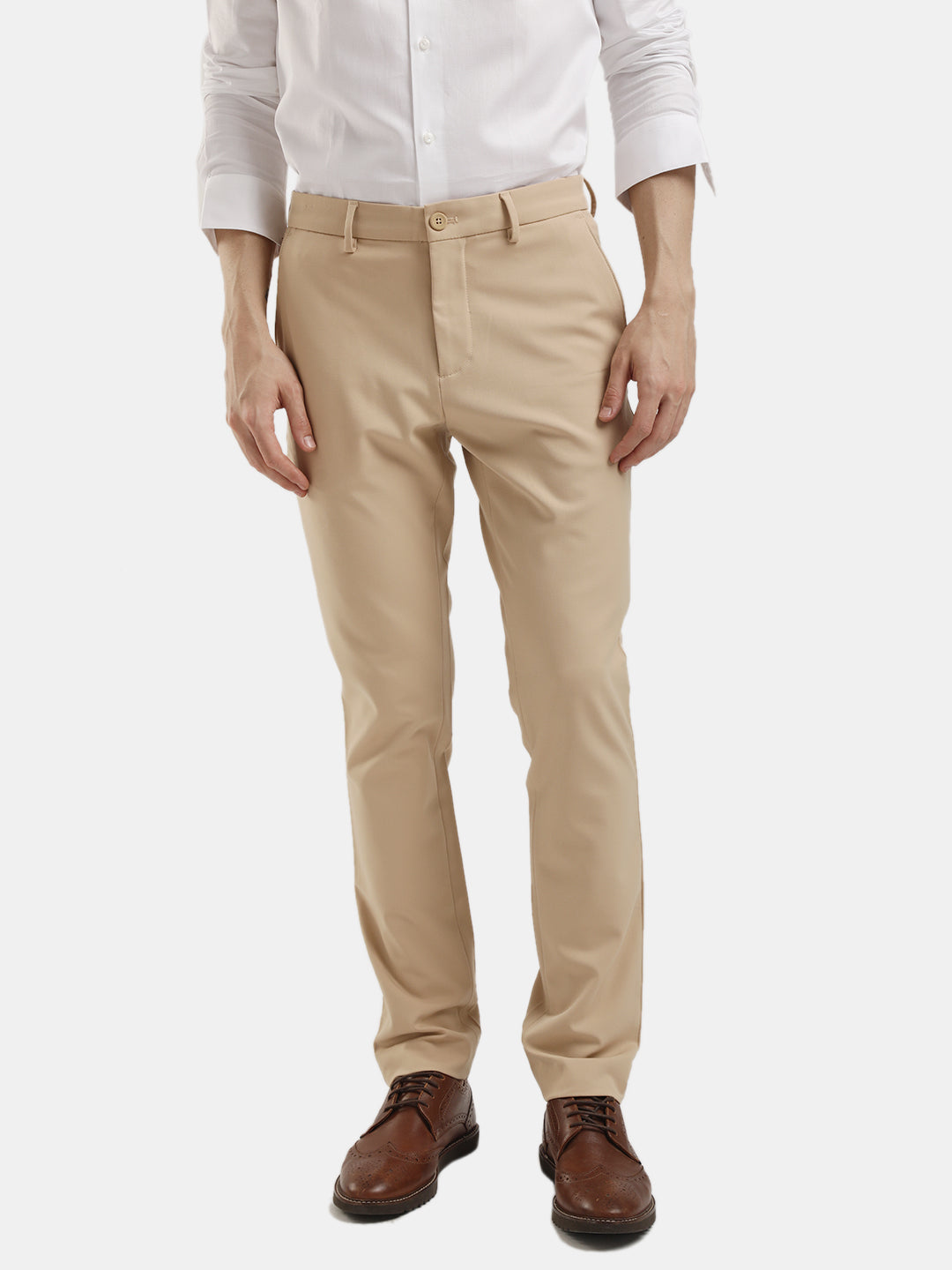 MENS TEMP LIGHT BEIGE TROUSER