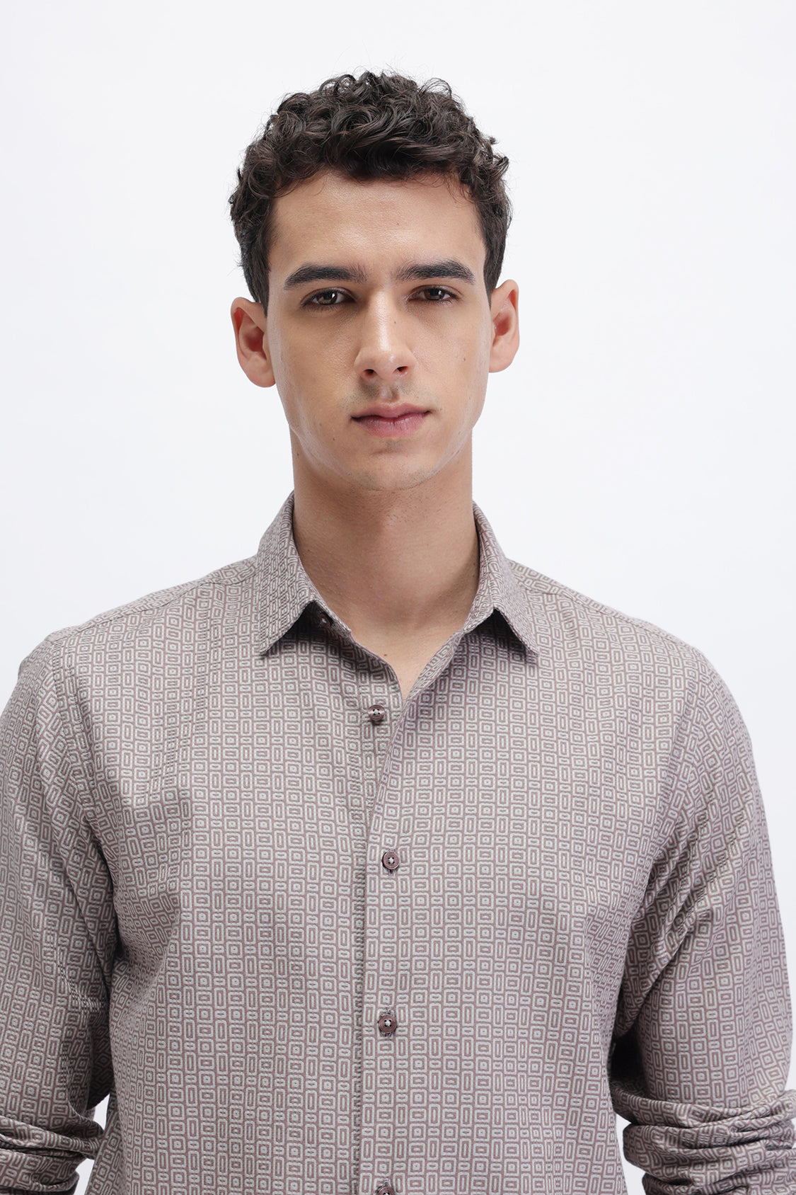 CRYO COGNAC BROWN SHIRT