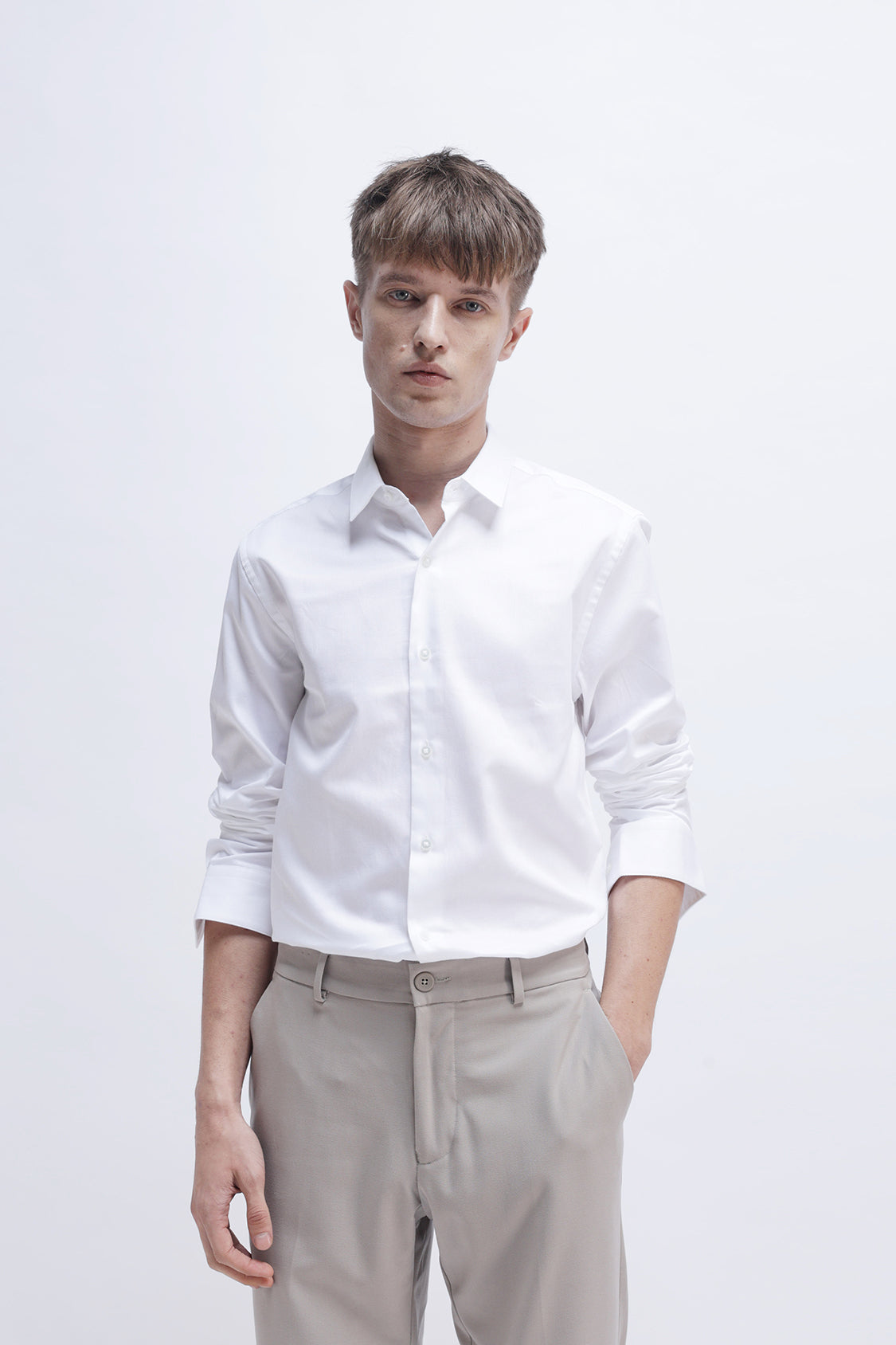 SLIM FIT TEXTURED SHIRT