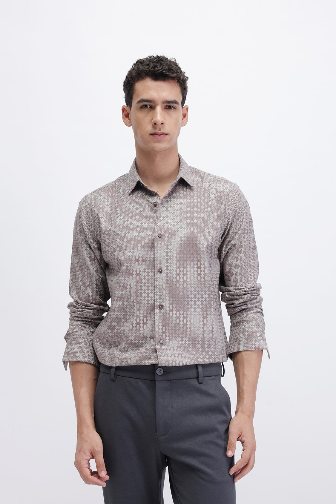 CRYO COGNAC BROWN SHIRT