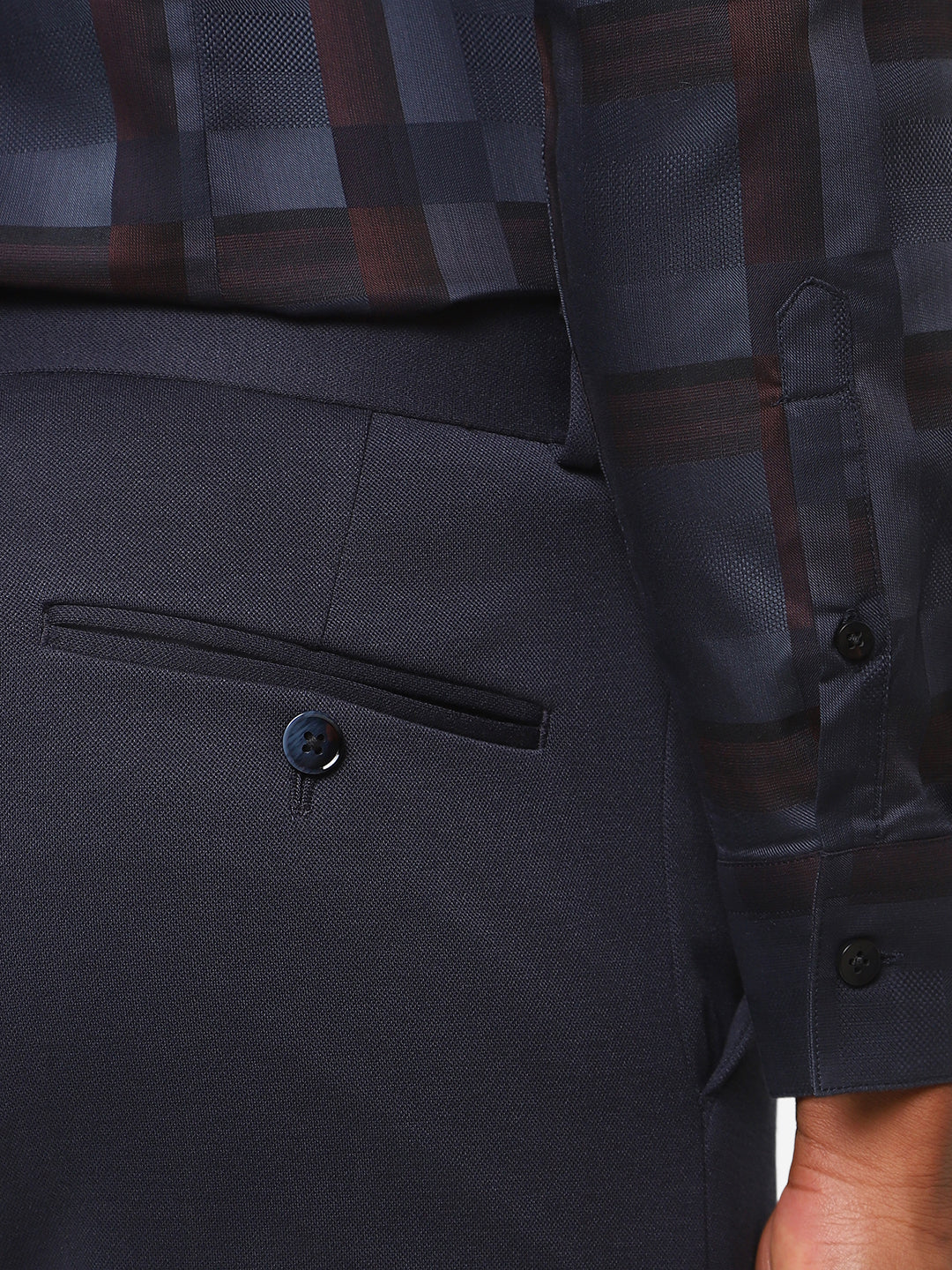 MENS NAVY BLUE TROUSER TCT ALBERTO