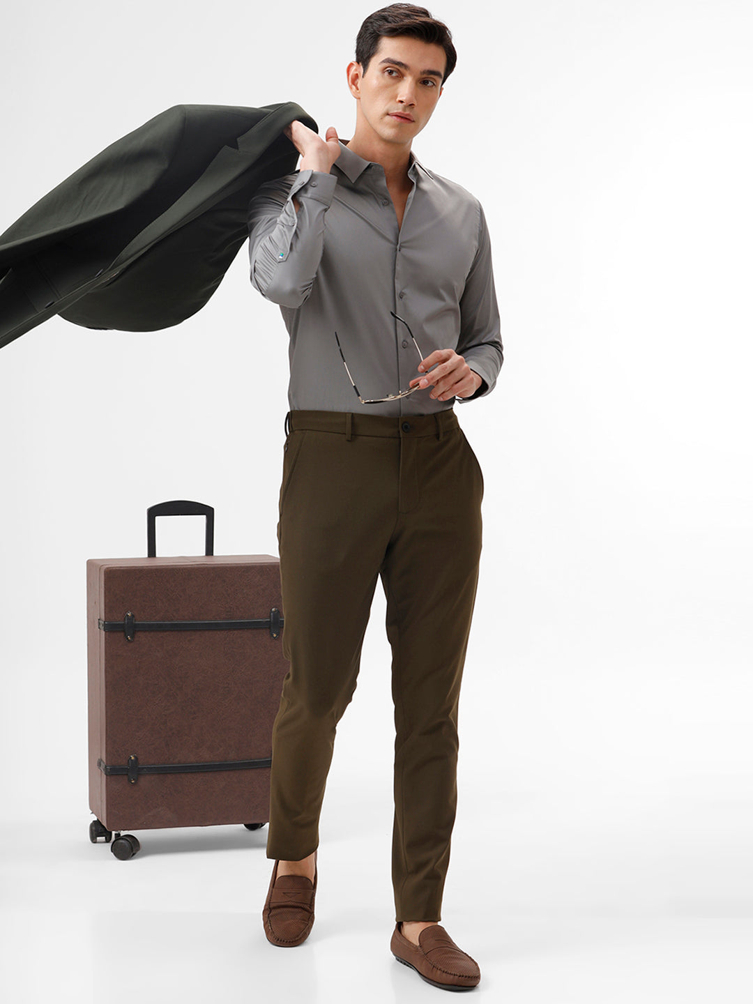 Samuel Titanium Slim Fit Cotton Shirt