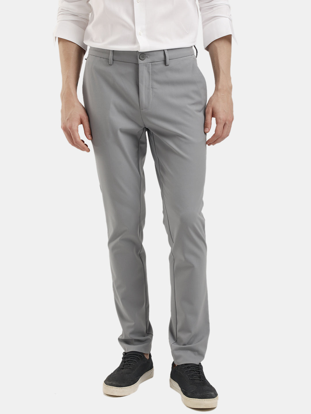 MENS TRAVIS LIGHT GREY TROUSER
