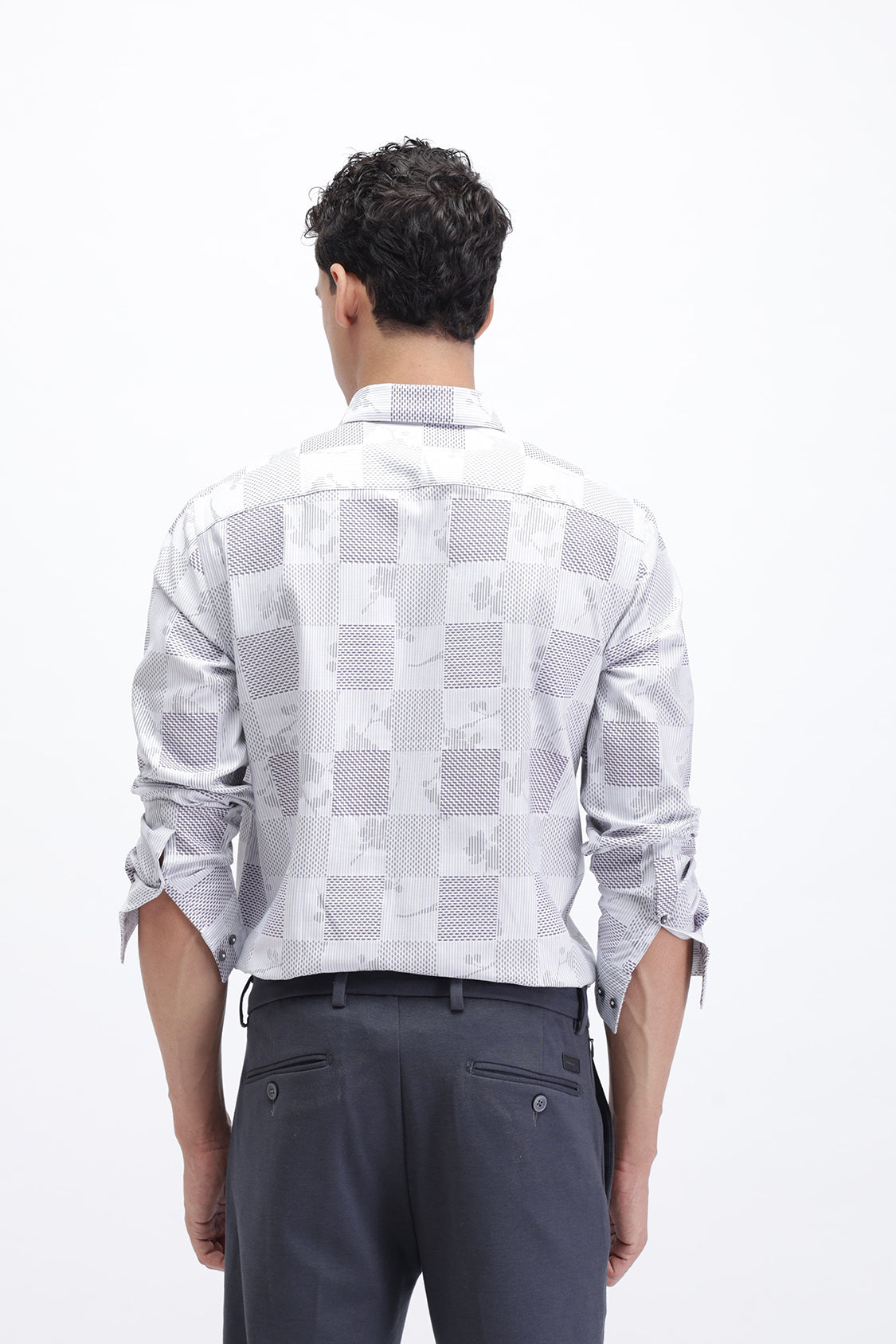 PLUG GREY CHECKS SHIRT