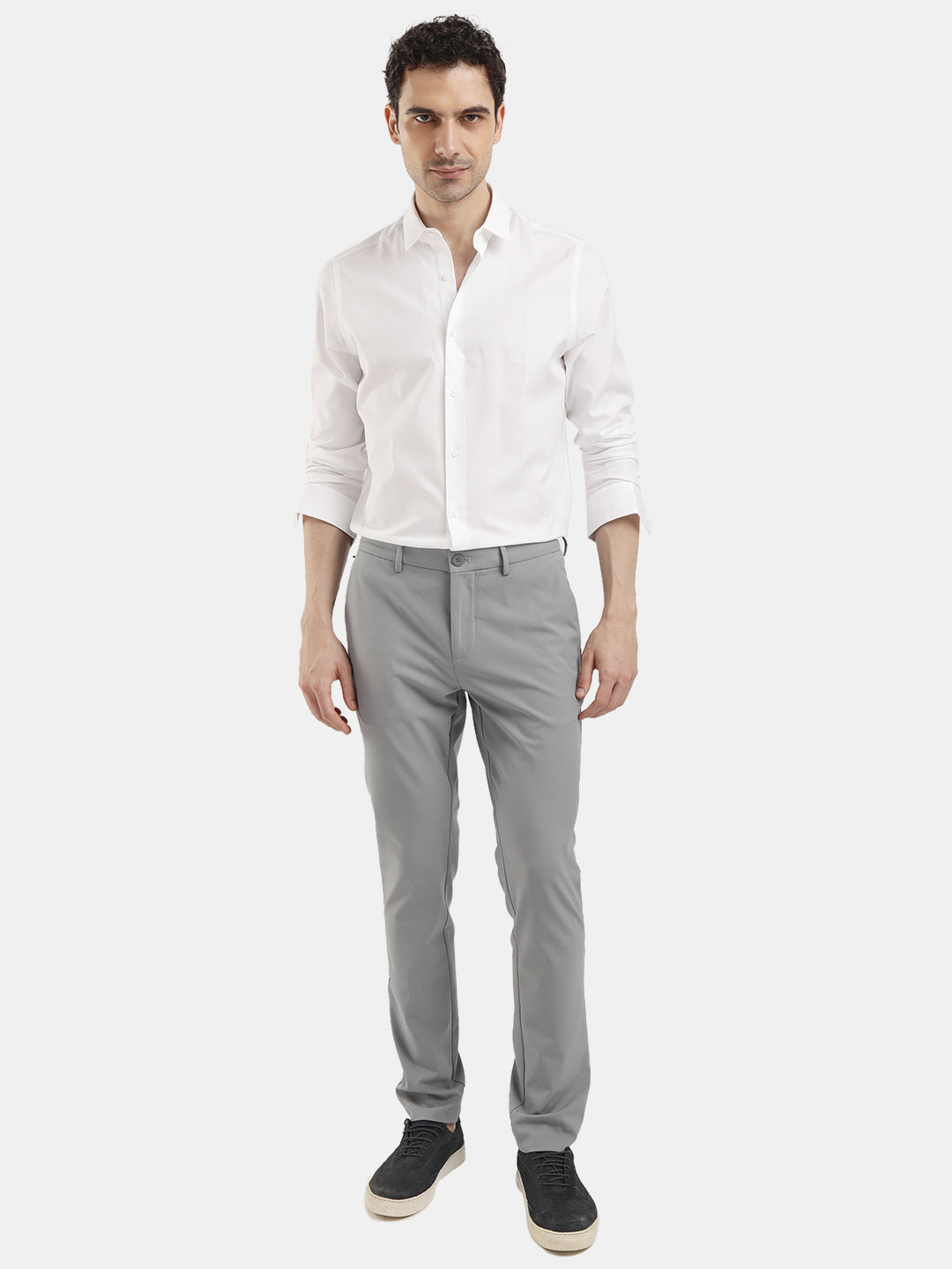 MENS TRAVIS LIGHT GREY TROUSER