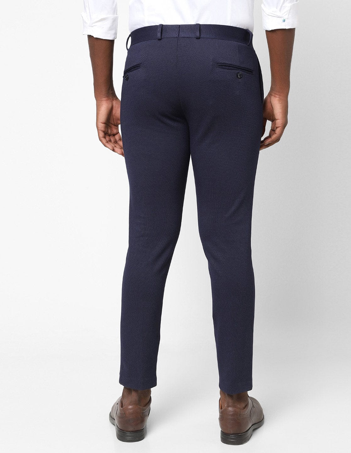 MENS NAVY PIN DOT TROUSER TCT1850