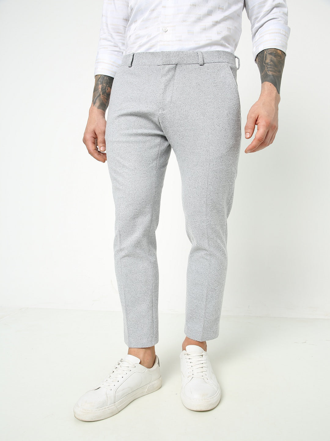 MENS LIGHT GREY TROUSER TCT JULIAN 1
