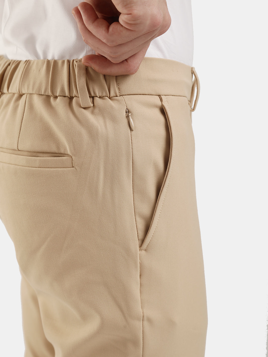 MENS TRAVIS LIGHT BEIGE TROUSER