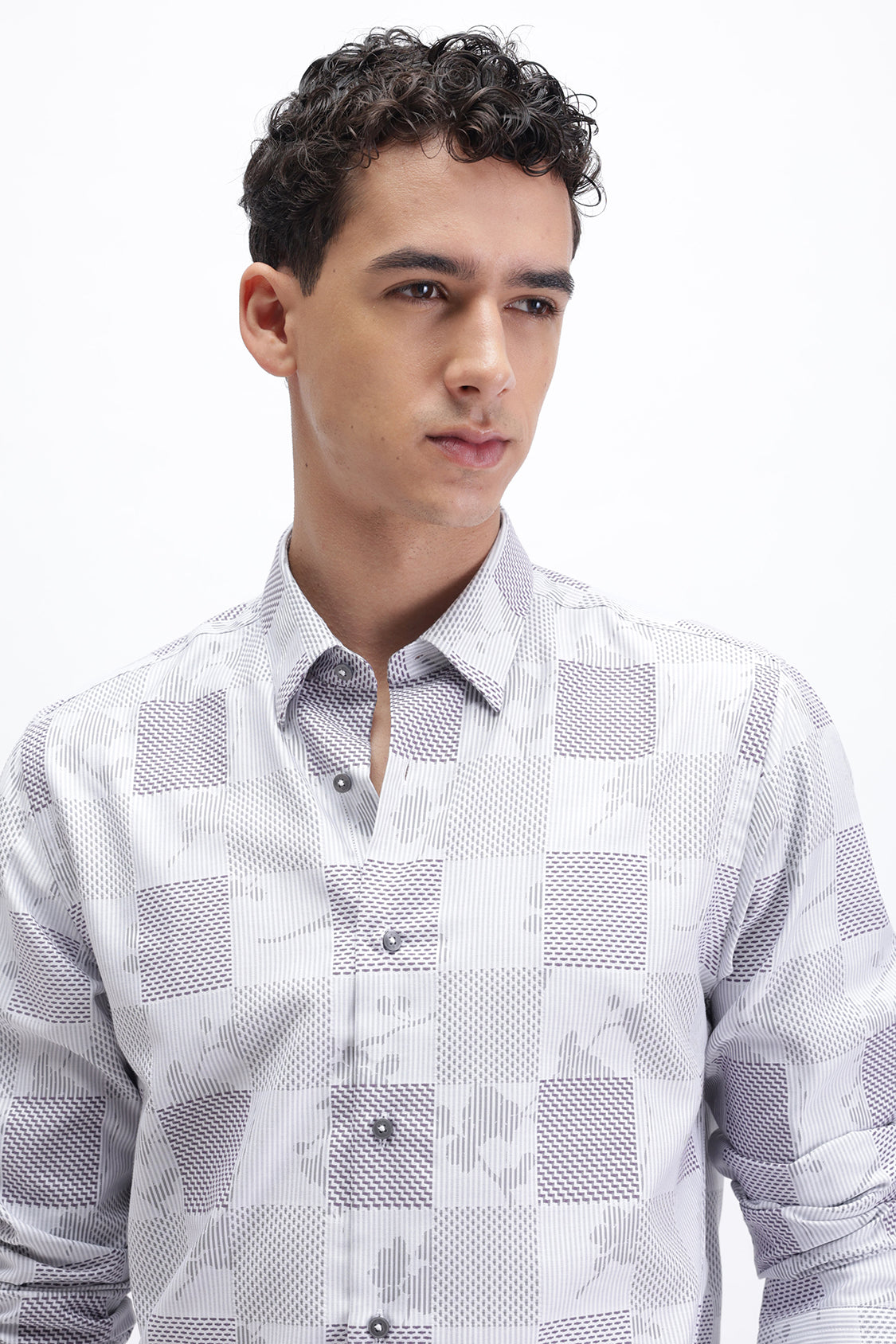 PLUG GREY CHECKS SHIRT