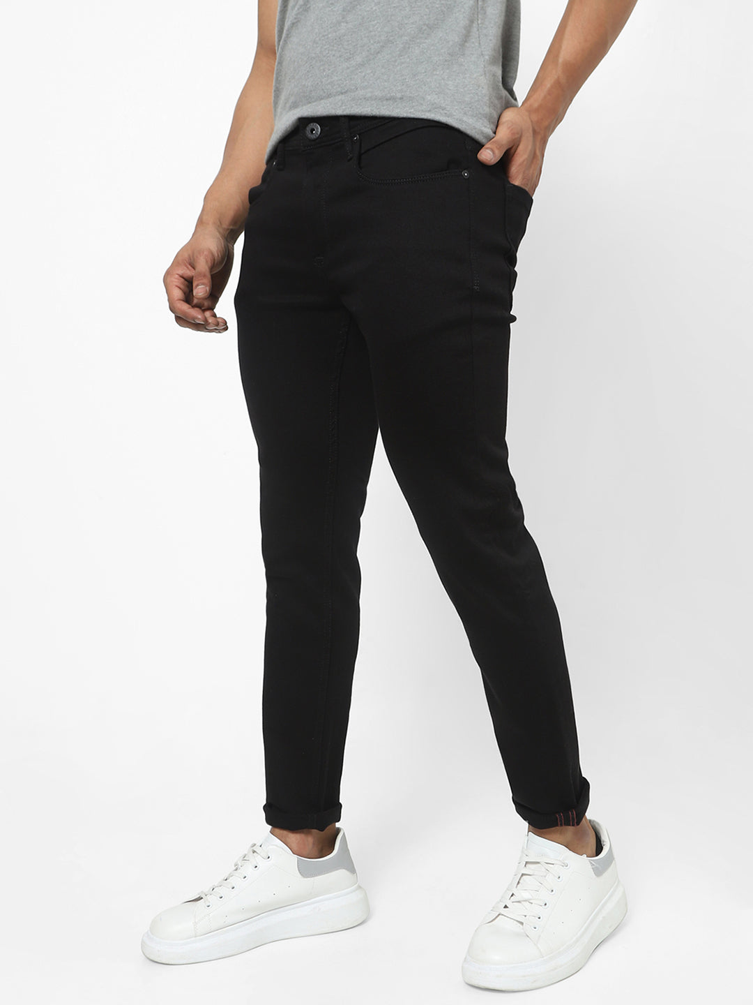 MENS BLACK DENIM TCDN195