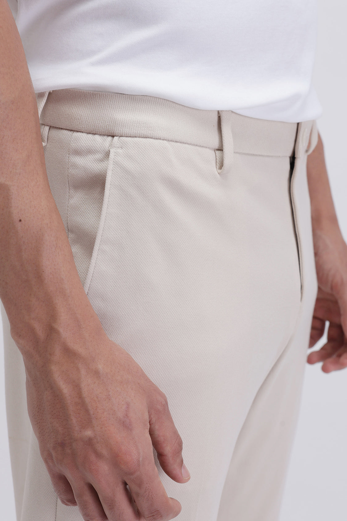MENS TCT SANDRA LIGHT BEIGE TROUSER