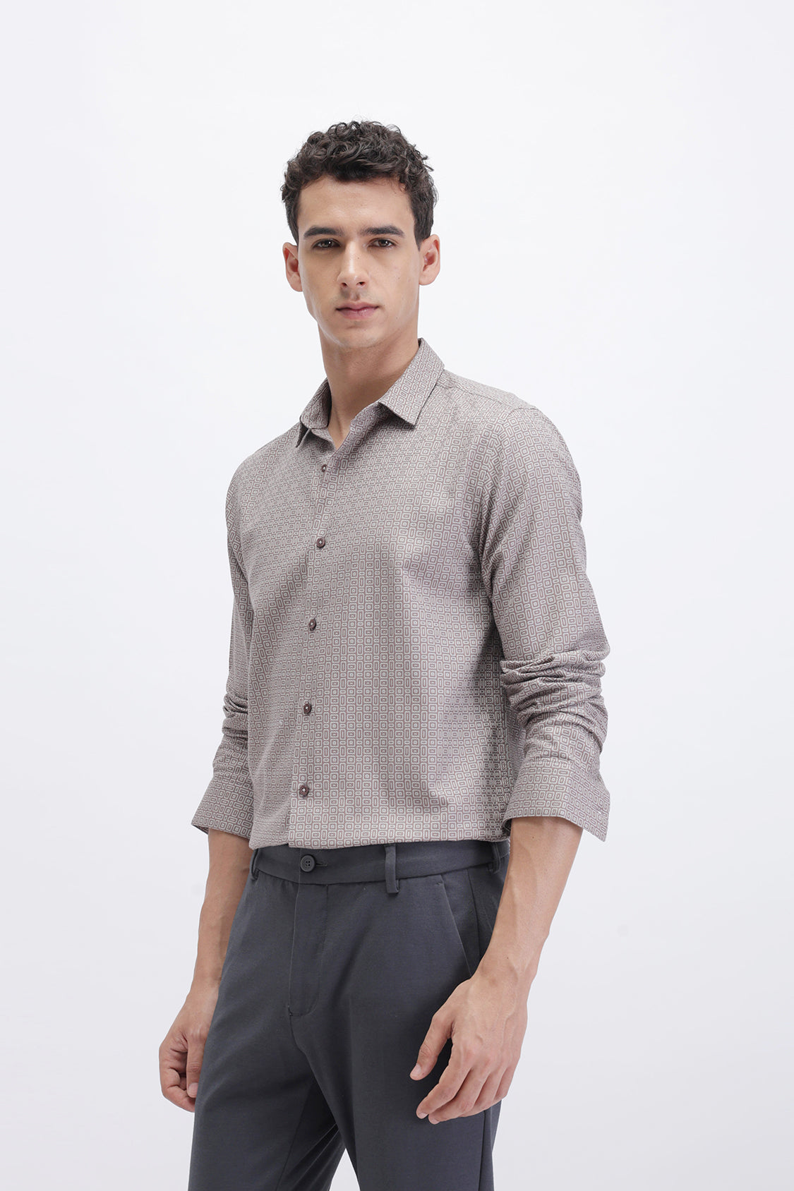 CRYO COGNAC BROWN SHIRT