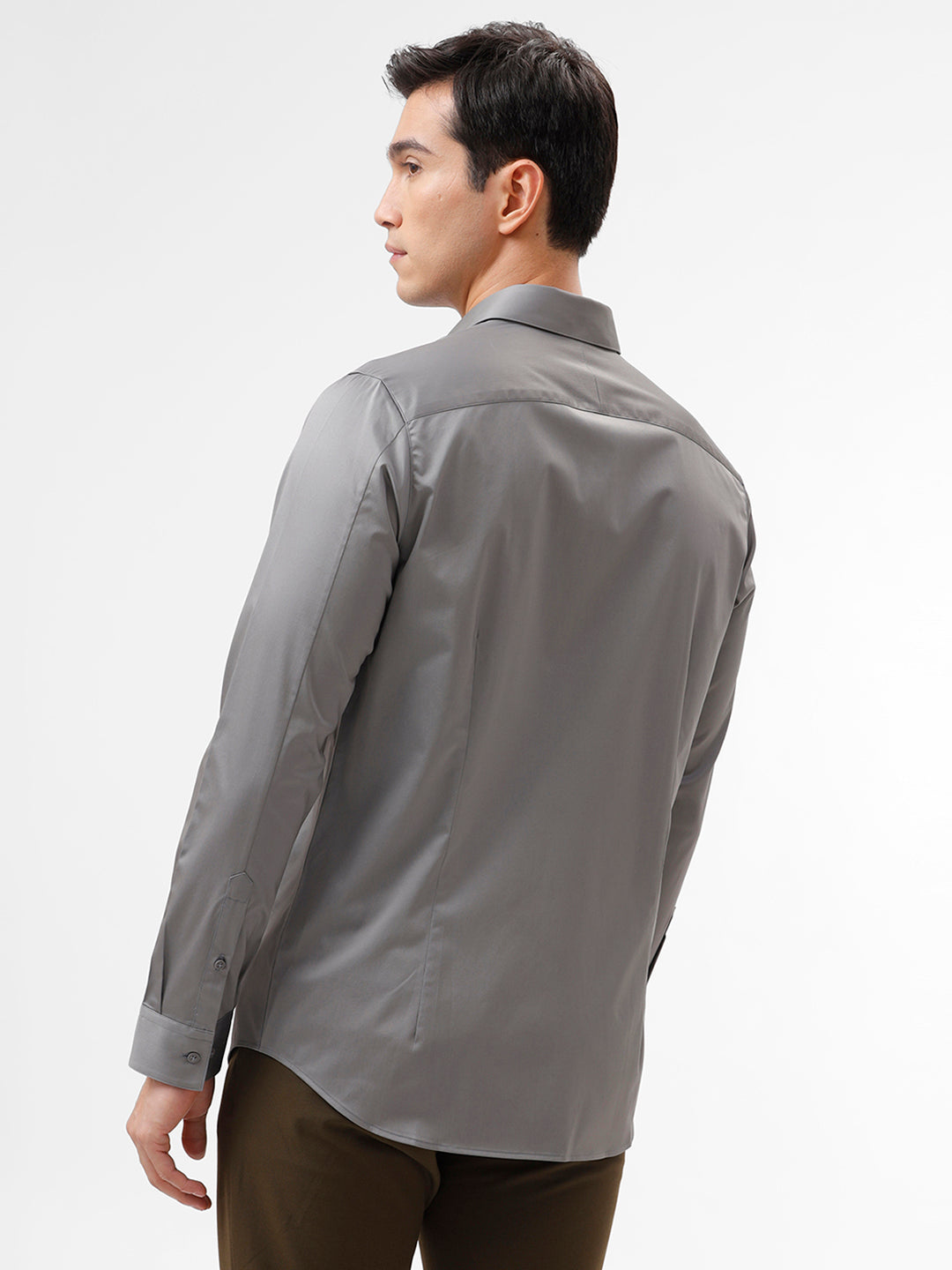 Samuel Titanium Slim Fit Cotton Shirt